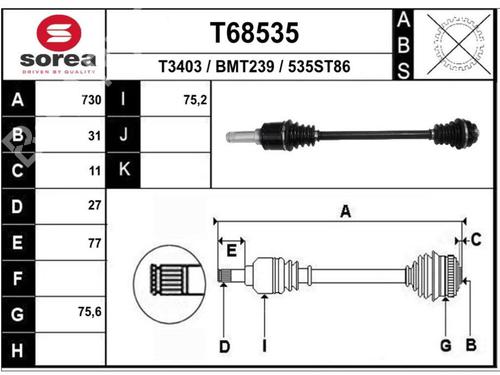 Left rear driveshaft BMW X2 (F39) sDrive 20 i | BP19678916M40