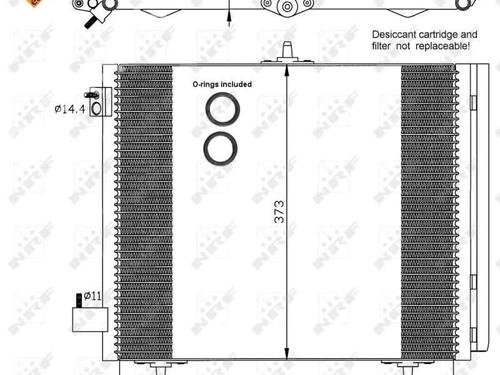 Used AC radiator PEUGEOT 1007 (KM_) 1.4 HDi (68 hp) 2490117