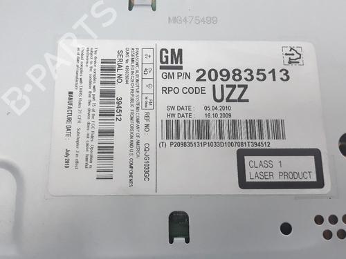 Radio OPEL ASTRA J (P10) 1.7 CDTI (68) | BP9640557E6 