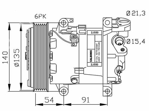 Compressor A/A NISSAN PRIMERA Hatchback (P11) 1.8 16V (114 hp) 926009F500  | 926009F500  | 32690 |