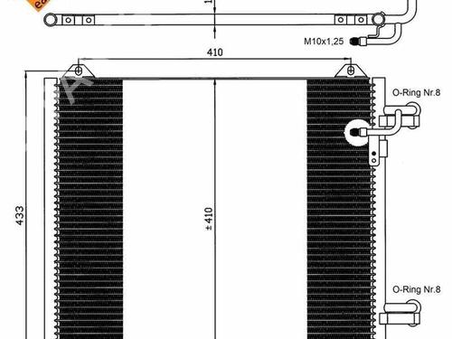 AC radiator AUDI A2 (8Z0) 1.4 | BP107016M32 