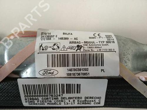 Høyre gardin kollisjonspute FORD FIESTA VI (CB1, CCN)  | BP2301496C12 
