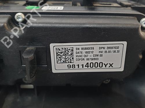 Climate control OPEL CROSSLAND X / CROSSLAND (P17, P2QO) 1.2 (75) | BP30173527I5