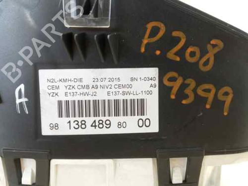 Instrument cluster PEUGEOT 208 I (CA_, CC_) 1.6 BlueHDi 100 | BP3255399C47