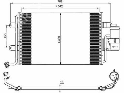 AC radiator AUDI TT (8N3) 1.8 T | BP105314M32 