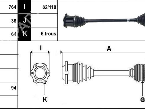 Right front driveshaft VW TAIGO (CS1) 1.0 TSI | BP32732946M39 - Image 5