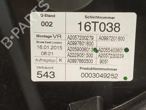 Lève-vitre avant droit MERCEDES-BENZ C-CLASS (W205) C 220 BlueTEC / d (205.002, 205.004) | BP2706085C23 