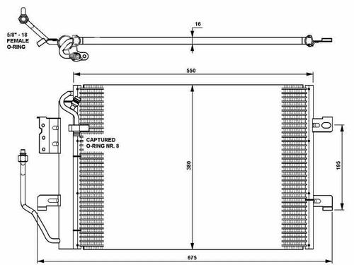 AC radiator MERCEDES-BENZ A-CLASS (W168)  | BP505625M32 