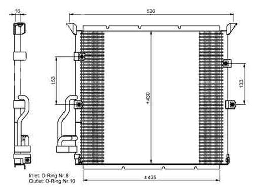 AC radiator BMW 3 (E36)  | BP241758M32 