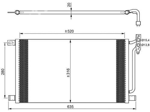 AC radiator BMW 3 (E46) 320 d | BP187558M32 