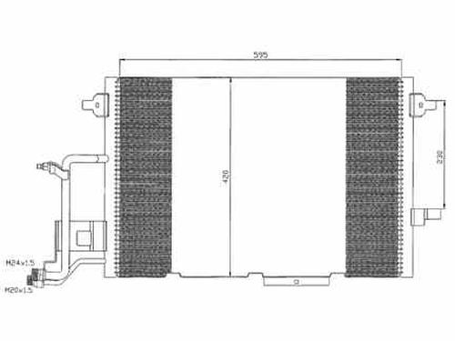 AC radiator AUDI A6 C5 (4B2) 2.5 TDI | BP105281M32 