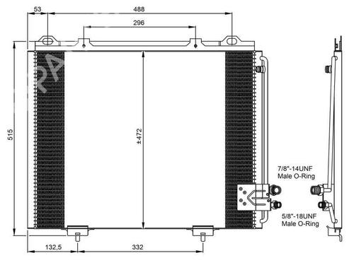 AC-Kondensator MERCEDES-BENZ E-CLASS (W210)  | BP347071M32 