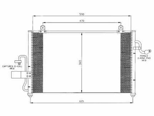 AC radiator DAEWOO REZZO (U100)  | BP105363M32 