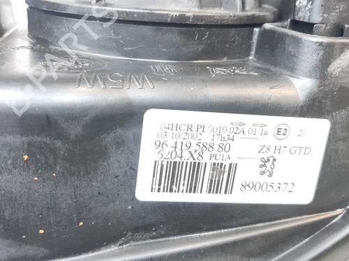 Left headlight PEUGEOT 607 (9D, 9U) 2.2 16V | BP20934465C28 