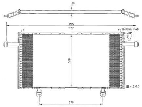Radiador A/A OPEL FRONTERA B (U99) 2.2 DTI (6B_ZC, 6B_VF, 6B_66, 6B_76) (116 hp) 332233