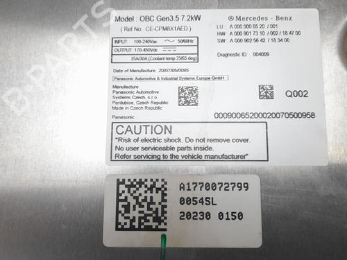 Inverter/Converter MERCEDES-BENZ A-CLASS (W177) A 250 e (177.086) | BP22612663M119 