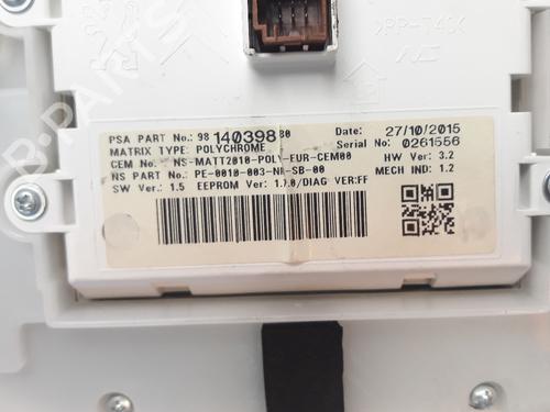 Instrument cluster PEUGEOT 208 I (CA_, CC_)  | BP8664015C47 