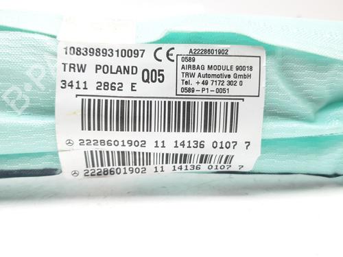 Left curtain airbag MERCEDES-BENZ S-CLASS (W222, V222, X222) S 500 (222.082, 222.182) | BP13559669C11 