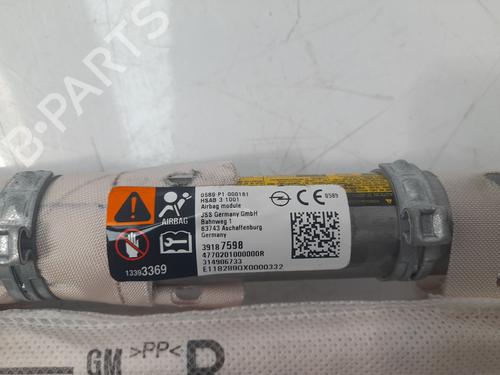 Right curtain airbag OPEL ASTRA K (B16) 1.4 Turbo (68) | BP19426098C12 