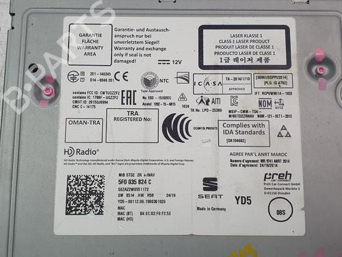 Radio SEAT LEON (5F1) 1.5 TSI | BP31918128E6