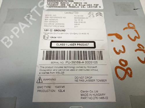 Radio PEUGEOT 308 SW I (4E_, 4H_)  | BP2706179E6 