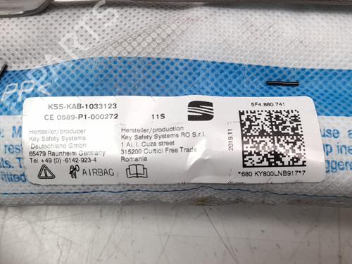 Left curtain airbag SEAT LEON (5F1)  | BP9587433C11 