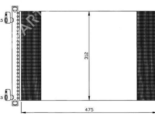 AC radiator FIAT PUNTO (188_)  | BP1773058M32 
