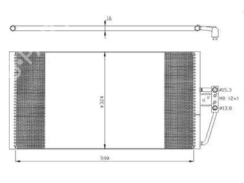 AC radiator BMW 7 (E38) 730 d | BP188100M32 