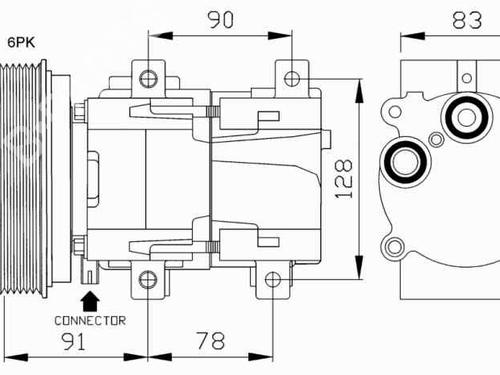 AC compressor FORD PUMA (EC_)  | BP103116M34 