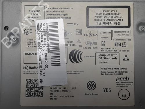 Radio RENAULT SCÉNIC II (JM0/1_)  | BP13621010E6 