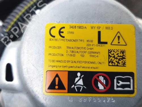 Front left seatbelt OPEL ASTRA K (B16) 1.4 Turbo (68) | BP30942281I26