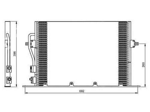 AC radiator FORD MONDEO II (BAP) 1.8 TD | BP330161M32 