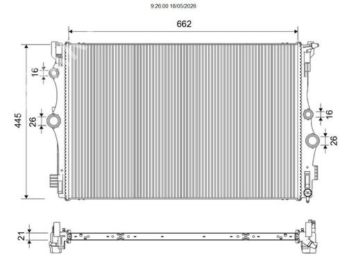 Water radiator MERCEDES-BENZ A-CLASS (W177) A 200 (177.087) | BP25790580M31 - Image 2