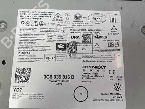 Electronic module VW TAIGO (CS1) 1.0 TSI | BP32385166M83 - Image 2