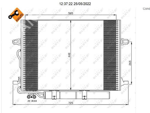 AC radiator MERCEDES-BENZ E-CLASS (W211)  | BP9700919M32 