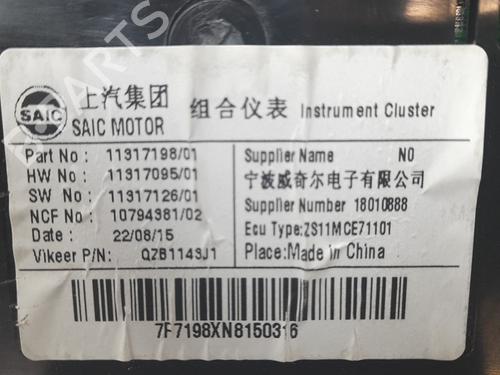 Instrument cluster MG MG ZS SUV (AZS1) 1.5 VTi | BP28704460C47 - Image 4