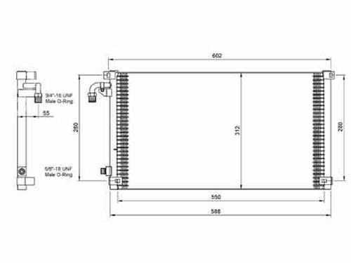 AC radiator CITROËN SAXO (S0, S1)  | BP105315M32 