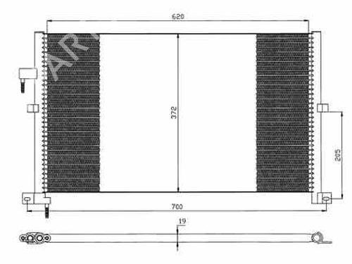 AC radiator FORD MONDEO III (B5Y) 2.0 TDCi | BP105329M32