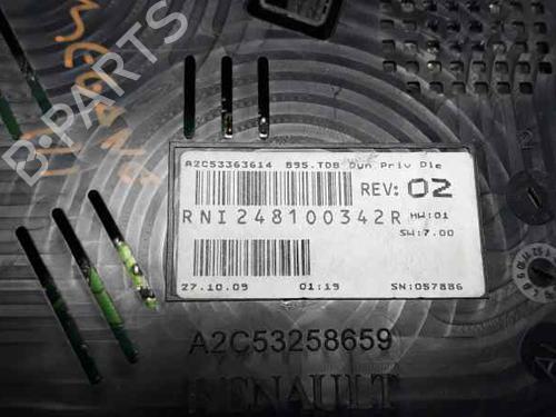 Instrument cluster RENAULT MEGANE III Hatchback (BZ0/1_, B3_) 1.5 dCi (BZ09, BZ0D, BZ1W, BZ29, BZ14) | BP3174477C47 