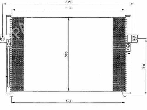 AC radiator HYUNDAI H-1 / STAREX Bus (A1)  | BP105353M32 