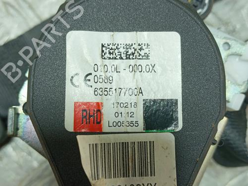 Front left seatbelt CITROËN C3 III (SX) 1.2 THP 110 (SXHNPS, SXHNZT, SXHNZ6) | BP32497723I26