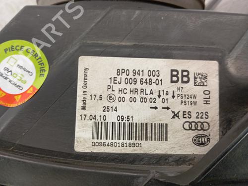 Left headlight AUDI A3 (8P1) 1.6 TDI | BP31183696C28 
