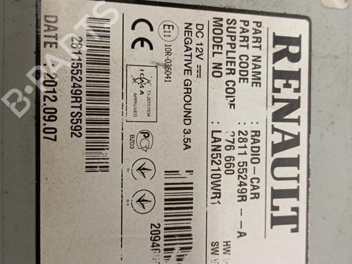 Display monitor RENAULT CLIO IV (BH_) 1.5 dCi 75 | BP28343053C48