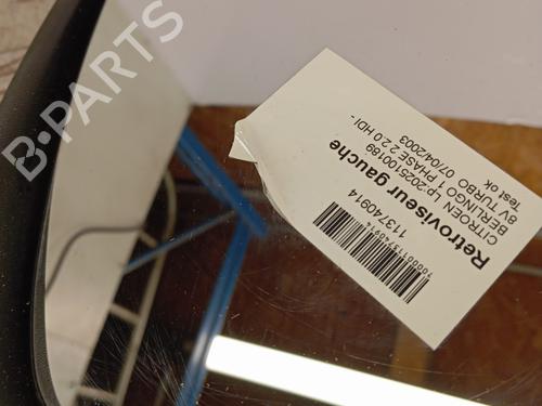Left mirror CITROËN BERLINGO / BERLINGO FIRST Box Body/MPV (M_) 2.0 HDI 90 (MBRHY, MCRHY) | BP30113673C26