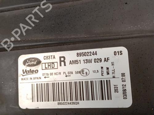 Right headlight FORD C-MAX II (DXA/CB7, DXA/CEU) 1.6 TDCi | BP30850840C29 