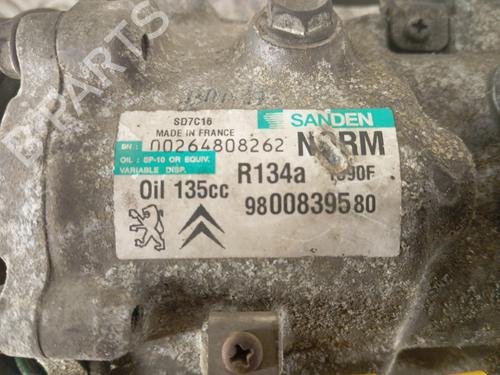 AC compressor PEUGEOT 5008 (0U_, 0E_) 1.6 HDi | BP29760416M34 