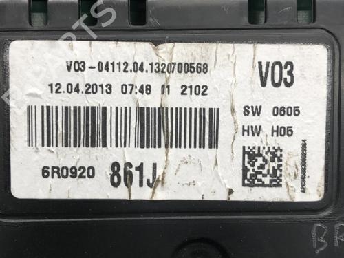 Instrument cluster VW POLO V (6R1, 6C1) 1.2 TDI | BP28344573C47