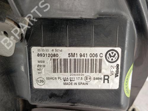 Right headlight VW GOLF PLUS V (5M1, 521) 1.9 TDI | BP29888826C29 