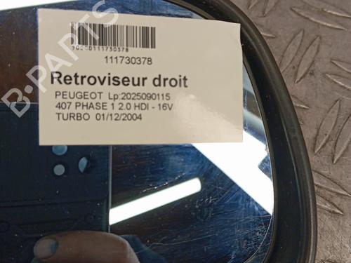 Right mirror PEUGEOT 407 (6D_) 2.0 HDi 135 (6DRHRH, 6DRHRE, 6DRHRG, 6DRHRJ) | BP29247658C27 