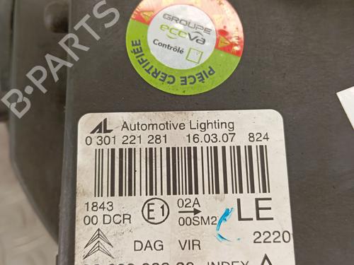 Left headlight CITROËN C6 (TD_) 2.2 HDi | BP30971542C28